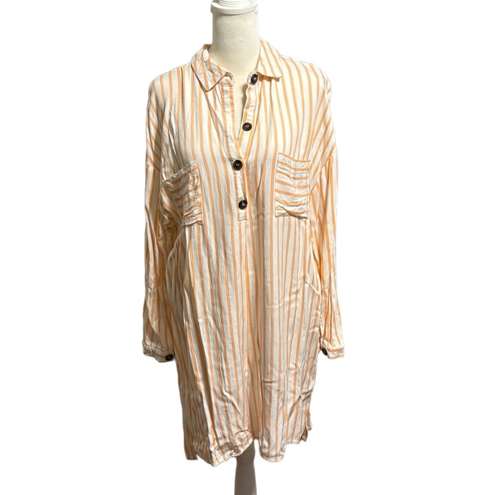 ALL IN FAVOR striped tunic top